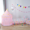 niños castillo casa plegable fácil niños juguete tipi